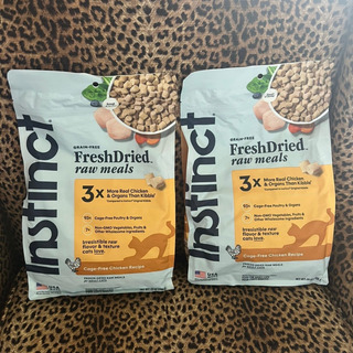 Instinct FreshDried Chicken Cat Food – Two Sealed 25-oz Bags